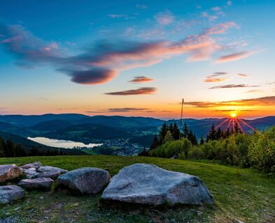 Sonnenuntergang vom Hochfirst