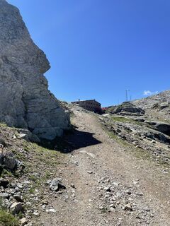 Photo de Christiane Papp le long du parcours