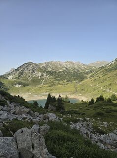 Photo de Katharina Genschel le long du parcours