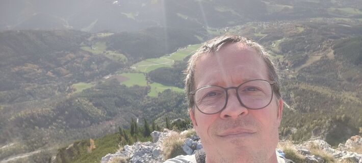 Foto von Axel Polleres entlang der Tour