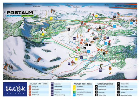 Pistenpanorama Winterpark Postalm