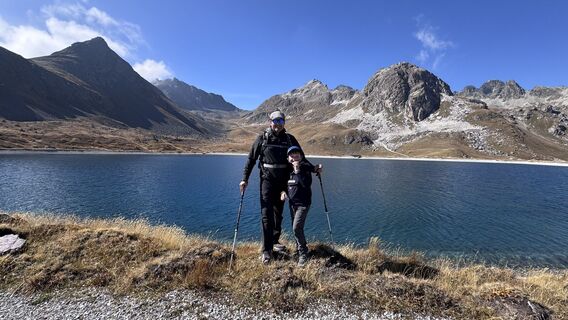 Photo de A.C. le long du parcours