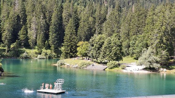 Foto von Erika Hermann entlang der Tour
