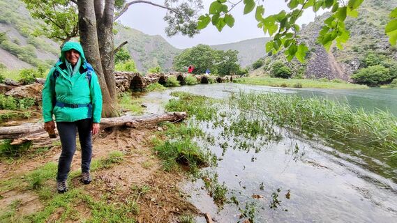 Fotografia z Dominik Košir na trase