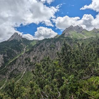 Panorama beim Aufstieg zum Passo di Suola
