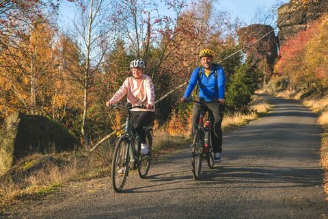 Radfahrer am Hohen Schneeberg