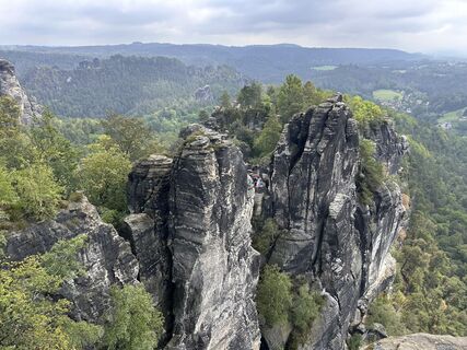 Photo de Norbert Herbig le long du parcours