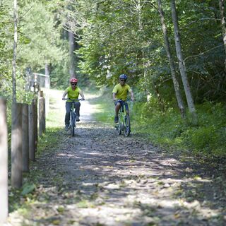 Radweg im Ledrotal in der Nähe des Lago d'Ampola