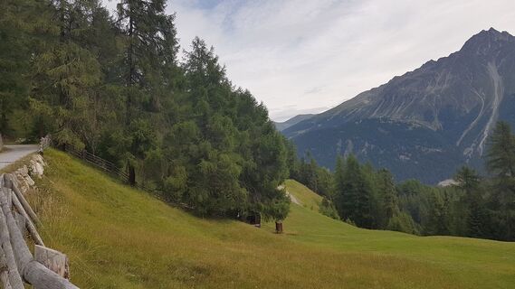 5.6 km Bergkastelspitze auf der anderen Seite des Reschensees
