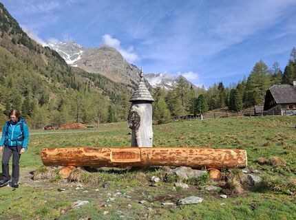 Photo de Silvia Hansmann le long du parcours