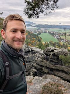 Photo de Max Habich le long du parcours