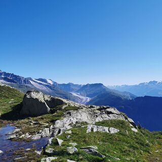 Aussicht auf Aletschgletscher