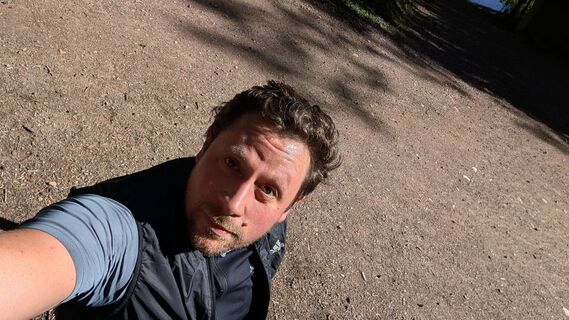 Photo de Simon Hauck le long du parcours