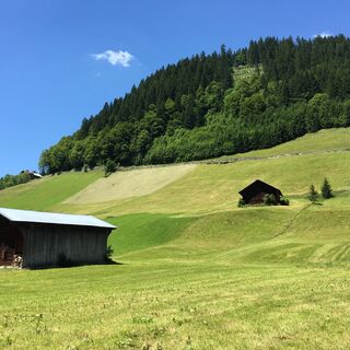 Start der Tour in Mittelberg Bödmen