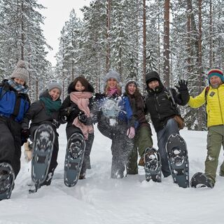 Schneeschuhwandern, Hossa Finnland