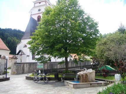 Hier in Reichenfels beginnt der Lavantweg R10