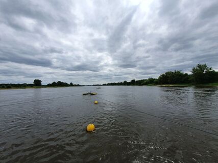 Seilfähre an der Elbe