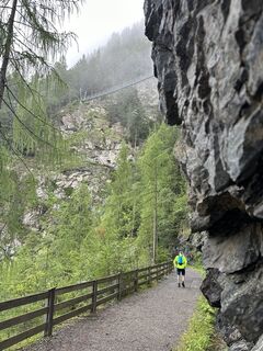 Photo de Theon Bergman le long du parcours