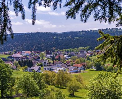 Blick auf Häusern