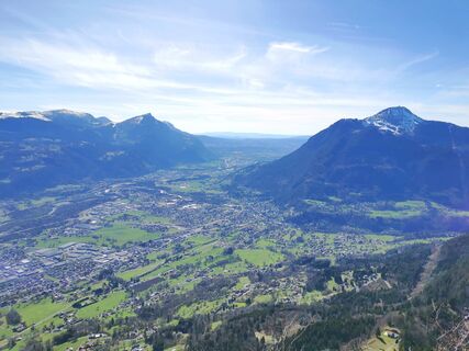 Blick auf das Arve-Tal