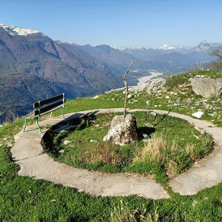 Die Flakstellung am Cuel Maior (aus dem Ersten Weltkrieg)