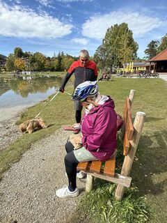 Foto von Conny Wicki entlang der Tour