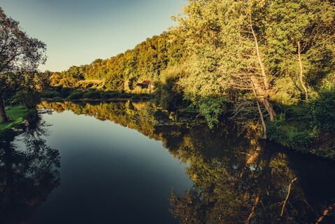Spiegelung in der Jagst