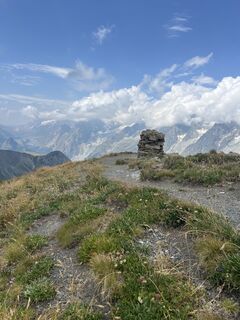 Foto von Laurence Fournier entlang der Tour