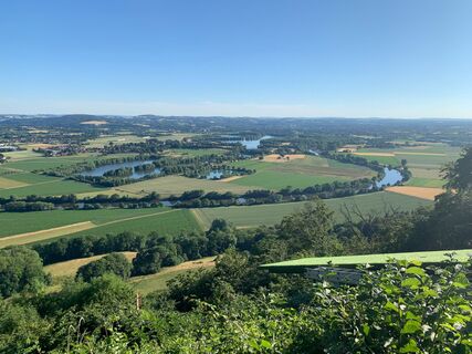 Blick von der Wittekindsburg Richtung Grosser Weserbogen