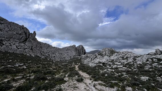 Photo de Giuseppe Deiana le long du parcours