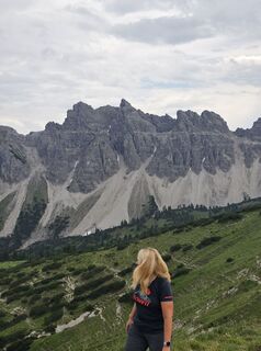 Foto von Martina entlang der Tour