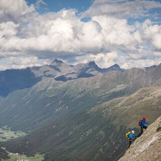 Klettersteig Silvapark Ballunspitze