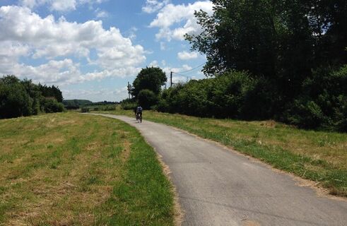 Quend_Circuit du Tadorne_Radweg_Radfahrer