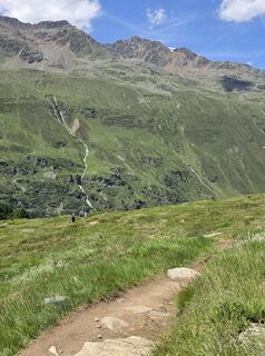 Photo de Gudrun Lippert le long du parcours