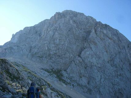 Mangartblick von der Hütte