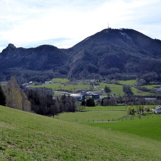 Eine vertraute Silhouette mit Nockstein (links) und Gaisberg.