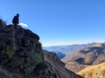Foto de Sergio Tettamanti a lo largo del recorrido