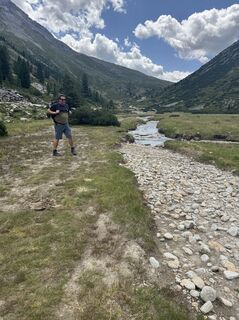 Foto von Oskar Vogel entlang der Tour
