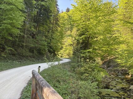 Foto von Heinz Sperl entlang der Tour