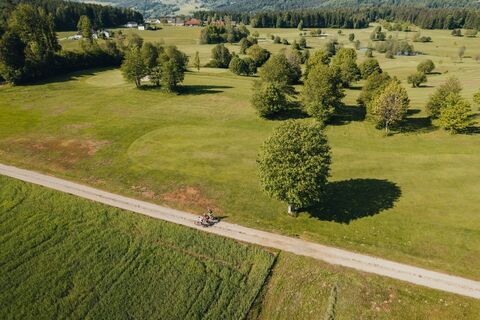 Mountainbiker beim Golfplatz Böhmerwald