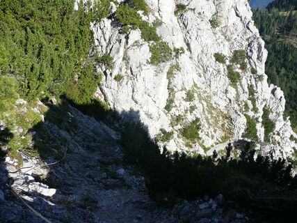 Stinzesteig mit Händen und Füßen