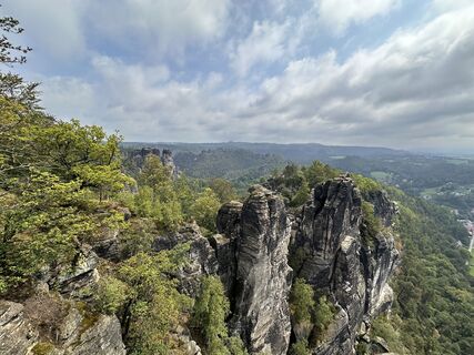 Photo de Norbert Herbig le long du parcours