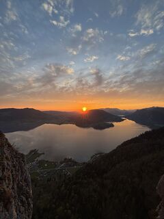 Zdjęcie z Matthias Gaderer wzdłuż trasy