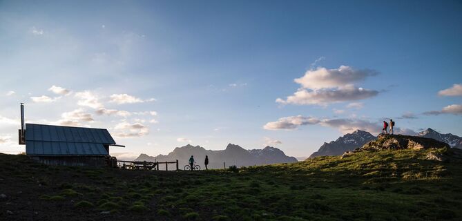 Alp Laret oberhalb Ftan