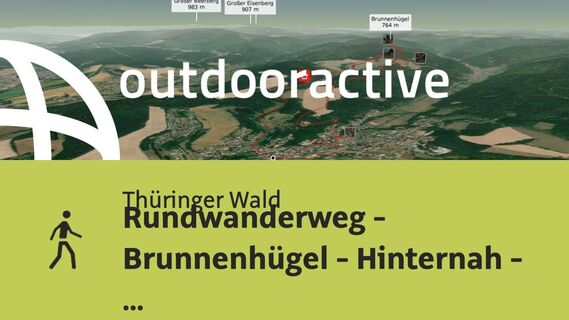 Wanderung im Thüringer Wald: Rundwanderweg - Brunnenhügel - Hinternah - Thüringer Wald