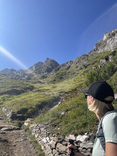 Foto von Silke entlang der Tour