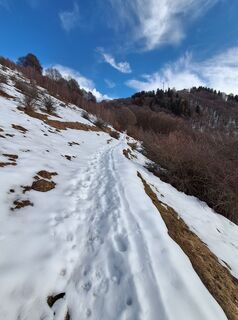 Foto de Marco Pezzuolo a lo largo del recorrido