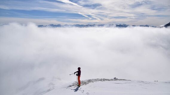 Skitour Roßkogel - Ausblick