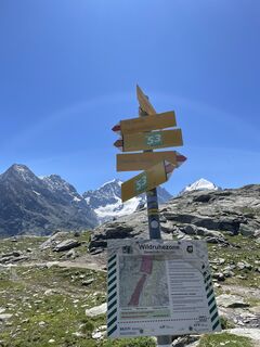 Photo de Christiane Papp le long du parcours