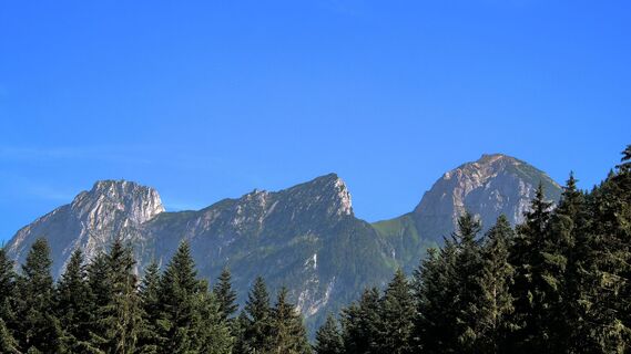 Bergpanorama vom nördlichen Fuße des Arlsteins aus